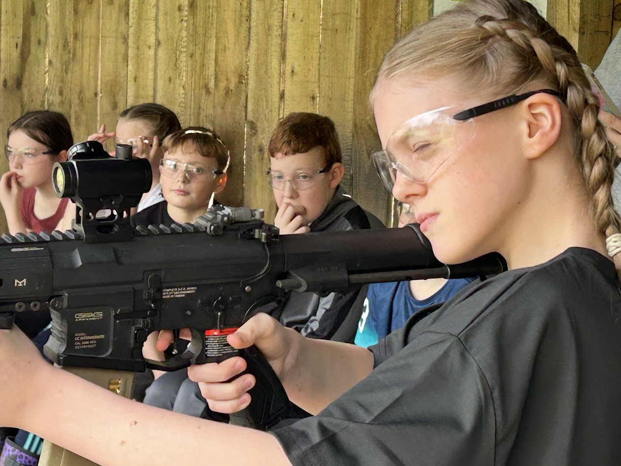 Our Realistic Imitation Firearms (RIFs) are available a stand alone activity or as part of a party package.